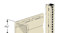 Retail Store Wall Uprights