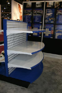 Blue & White Shelving