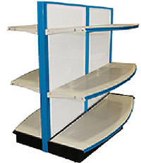 Blue & White Shelving