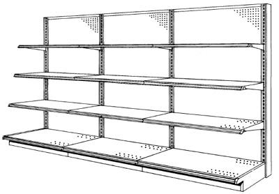 Half Gondola Store Shelving Picture
