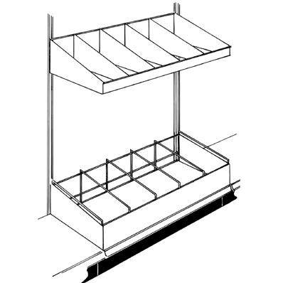 Retail Mop and Broom Fixture